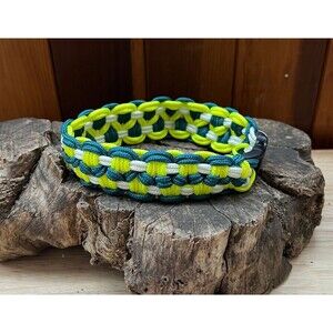 Fits 12.5 in. Neck Size, Quick Release Paracord Dog Collar HANDMADE NEW